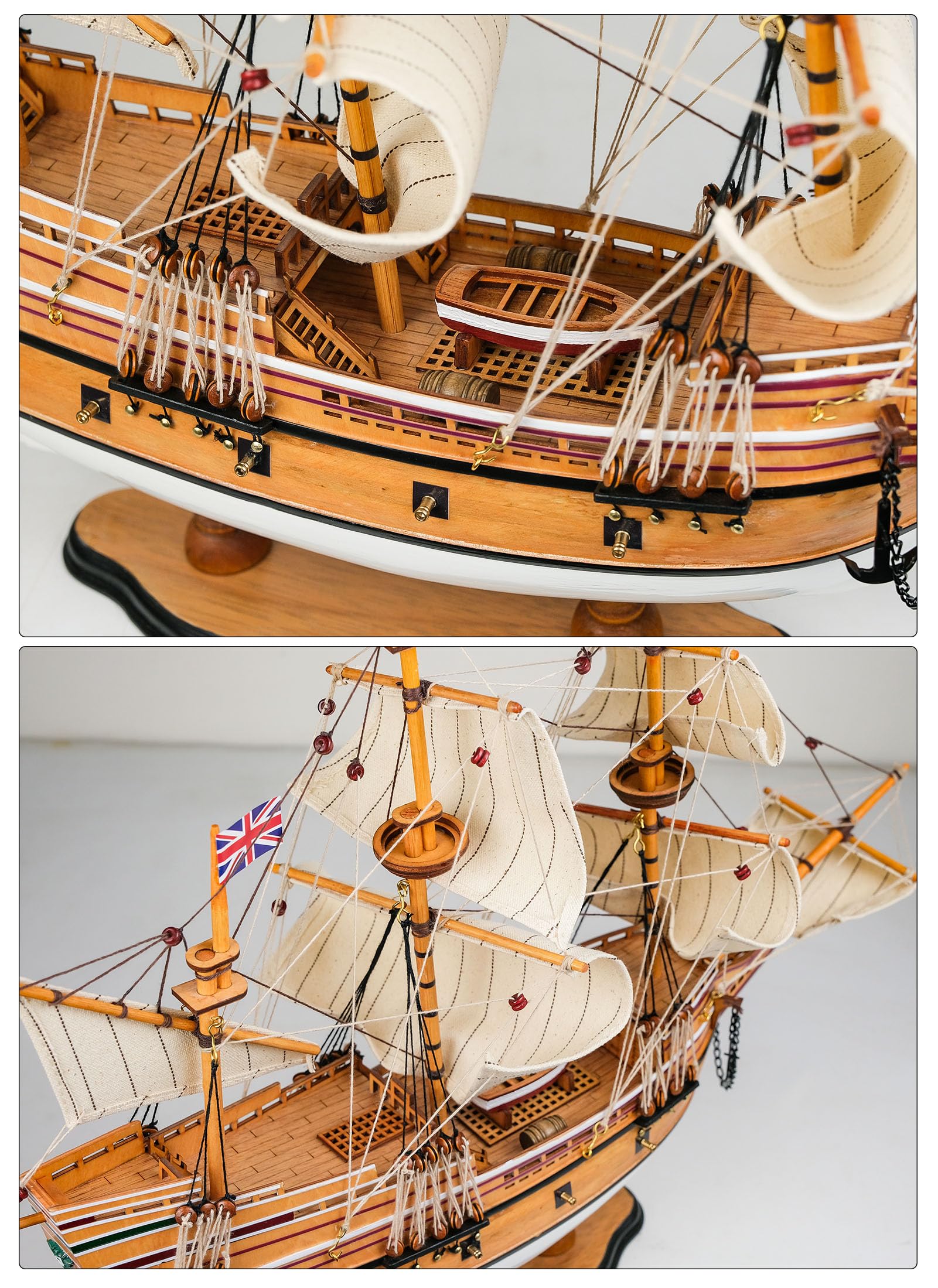 Amazon.co.jp: SAILINGSTORY 木製模型船 メイフラワー 1/60スケール